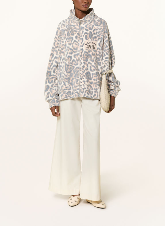 yippie hippie Veste polaire GRIS FONCÉ / OR ROSÉ / ÉCRU