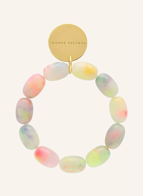 VANESSA BARONI Náramek OLIVE FLEX NEONOVĚ RŮŽOVÁ / ZLATÁ / NEONOVĚ ZELENÁ