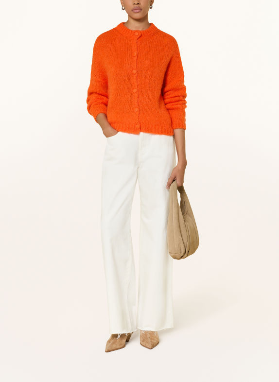 CATNOIR Cardigan with alpaca ORANGE