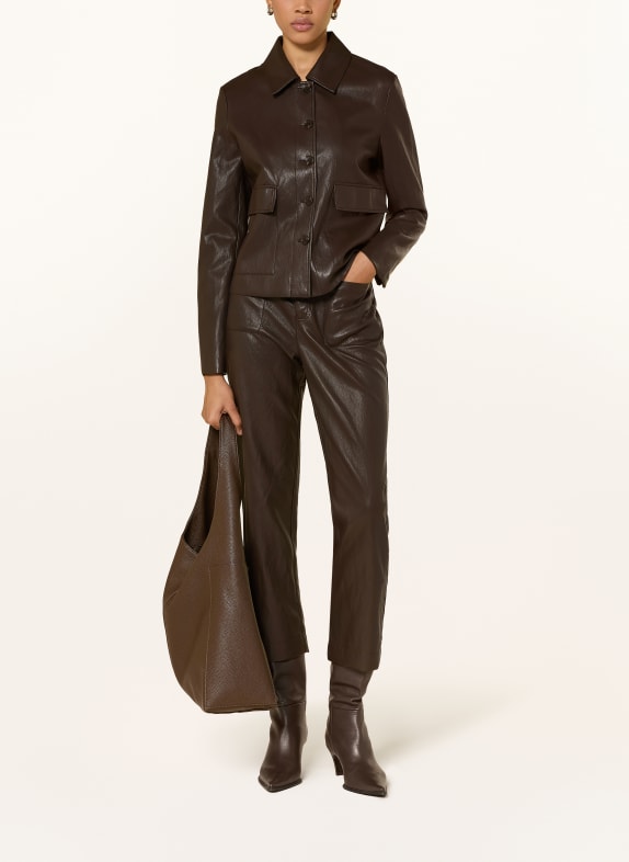 CATNOIR Kastjas in leerlook MARRON FONCÉ