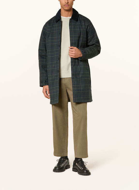 Barbour Mantel LORDEN DUNKELBLAU / DUNKELGRÜN