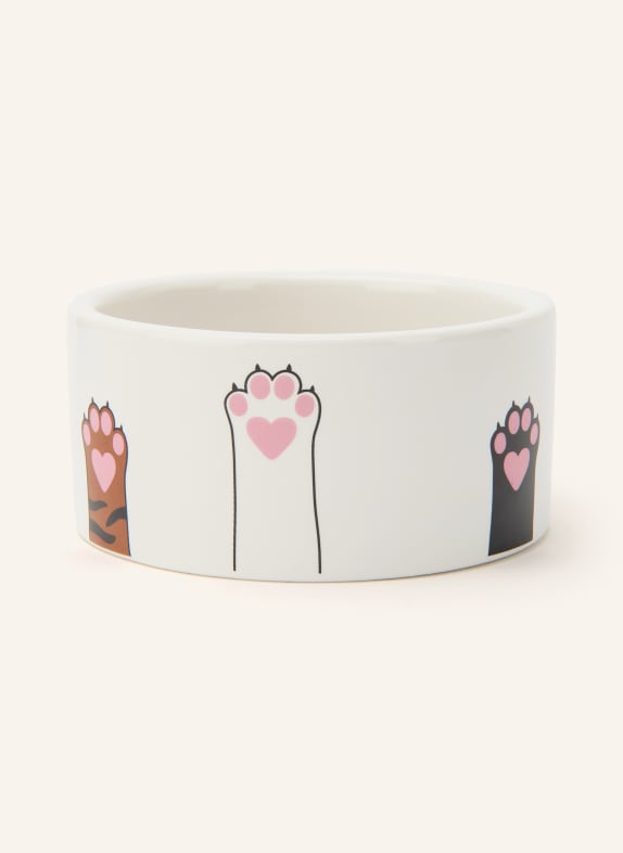 fluid MARKET Schale CAT PAWS CREME / BRAUN / ROSA
