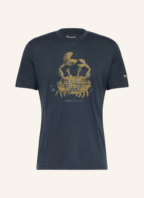super.natural MR CRAB Performance Shirt with Merino Wool DARK BLUE