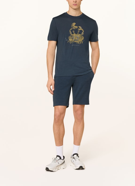 super.natural Functioneel shirt MR CRAB met merinowol DONKERBLAUW