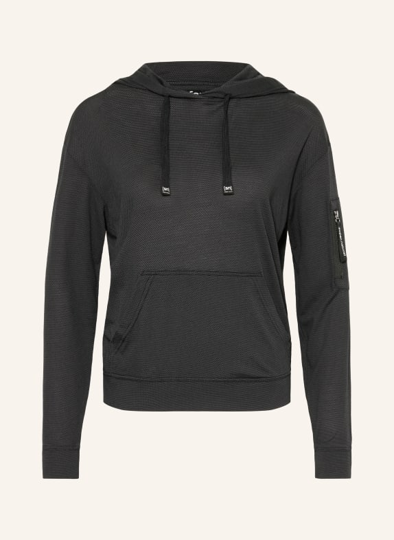 super.natural Hoodie AIR mit Merinowolle SCHWARZ