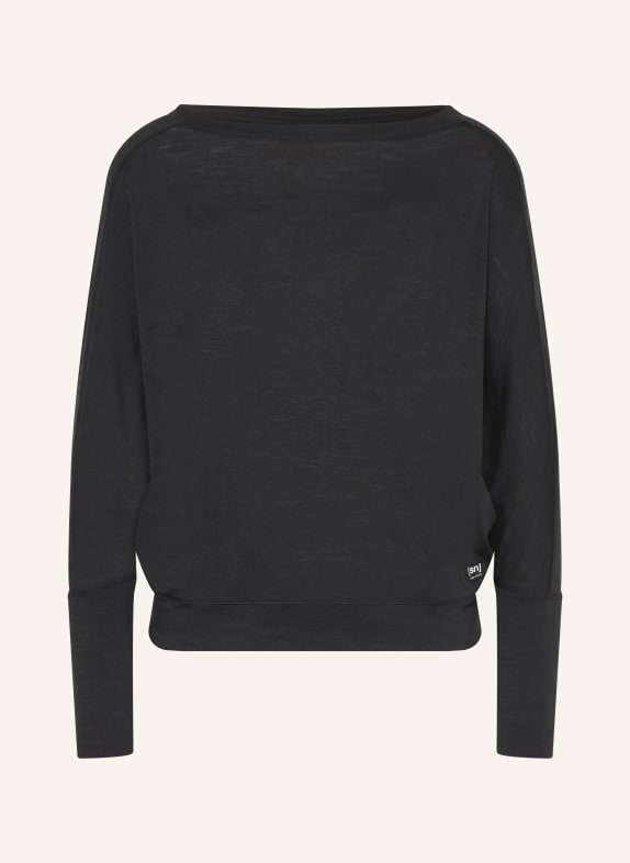 super.natural Funktionsshirt KULA mit Merinowolle SCHWARZ