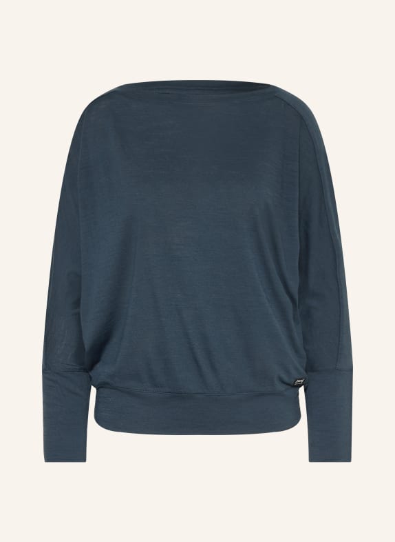 super.natural Funktionsshirt KULA mit Merinowolle DUNKELBLAU