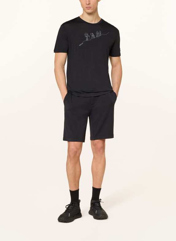 super.natural Functioneel shirt HIKING met merinowol ZWART