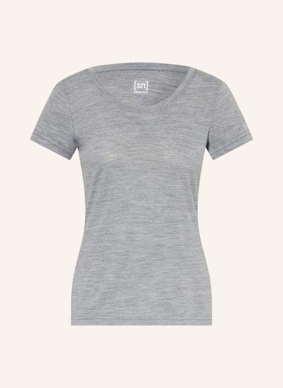 super.natural Funktionsshirt MIDSUMMER mit Merinowolle GRAU