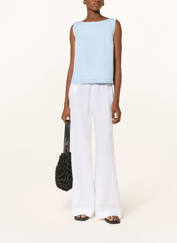 Marc O'Polo Top in jeanslook LICHTBLAUW