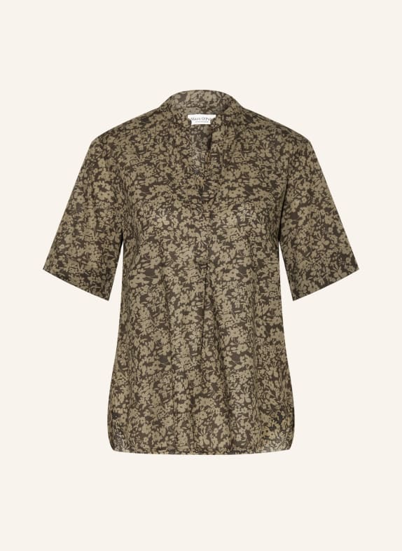 Marc O'Polo Blus MÖRKGRÖN / KHAKI