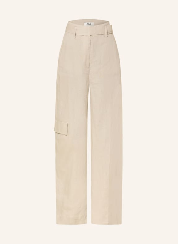 COS Marlenehose aus Leinen BEIGE