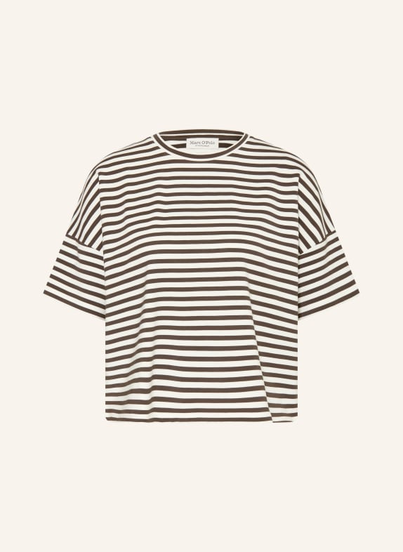 Marc O'Polo Sweatshirt DARK BROWN / ECRU
