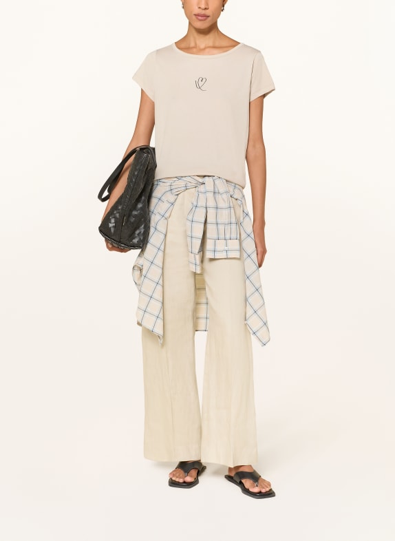 Marc O'Polo T-Shirt BEIGE / DUNKELBRAUN