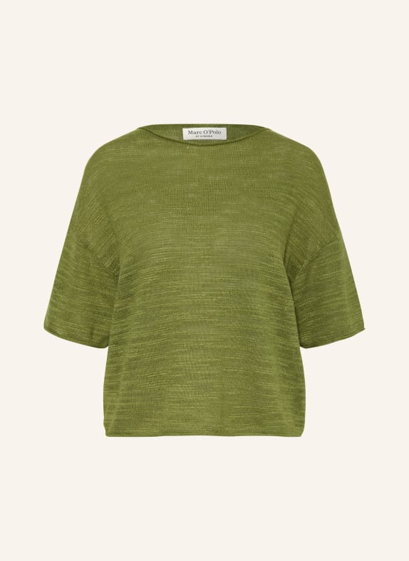 Marc O'Polo Pullover mit Leinen und 3/4-Arm GRÜN