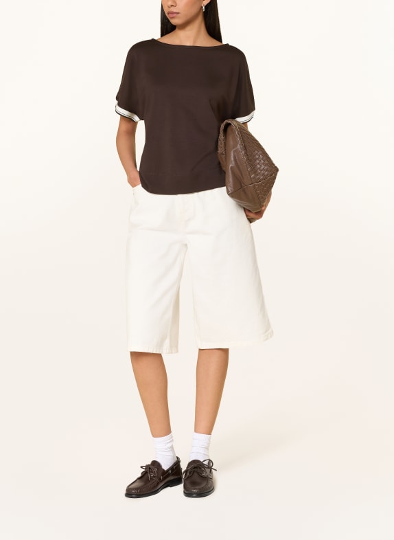 OPUS T-shirt GIPREP MARRON FONCÉ