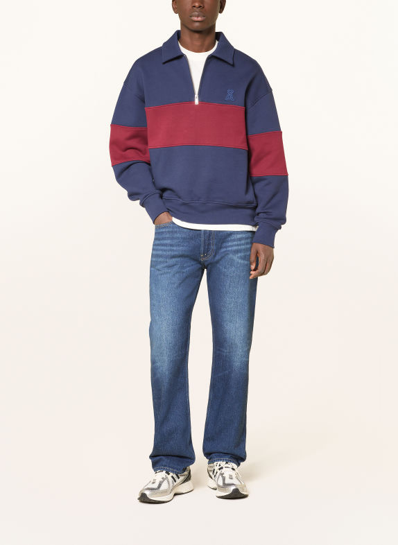 ARMEDANGELS Sweatshirt MÖRKBLÅ / MÖRKRÖD