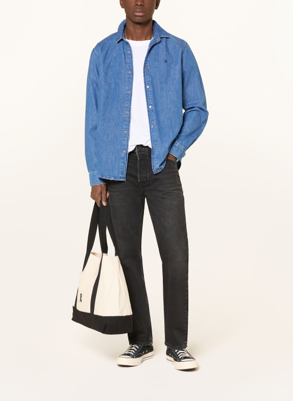 ARMEDANGELS Slim fit spijkerhemd BLAUW