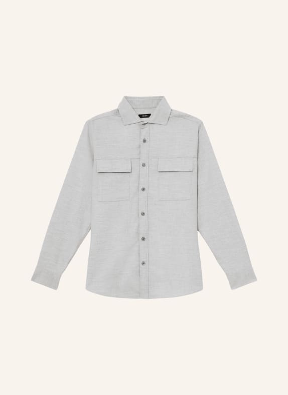 REISS Overshirt CHAMBER LICHTGRIJS