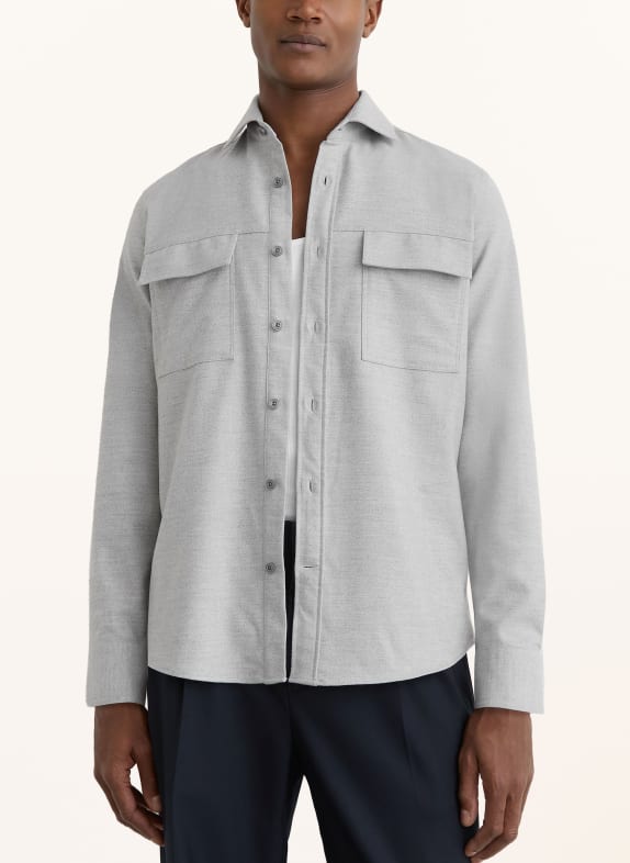 REISS Overshirt CHAMBER LICHTGRIJS