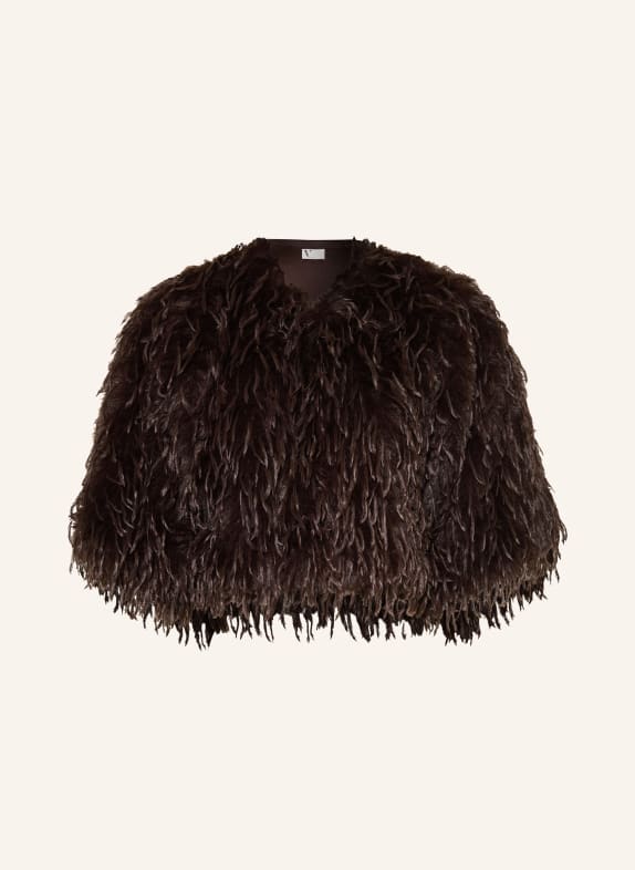 V by Vera Mont Boléro en fausse fourrure MARRON FONCÉ