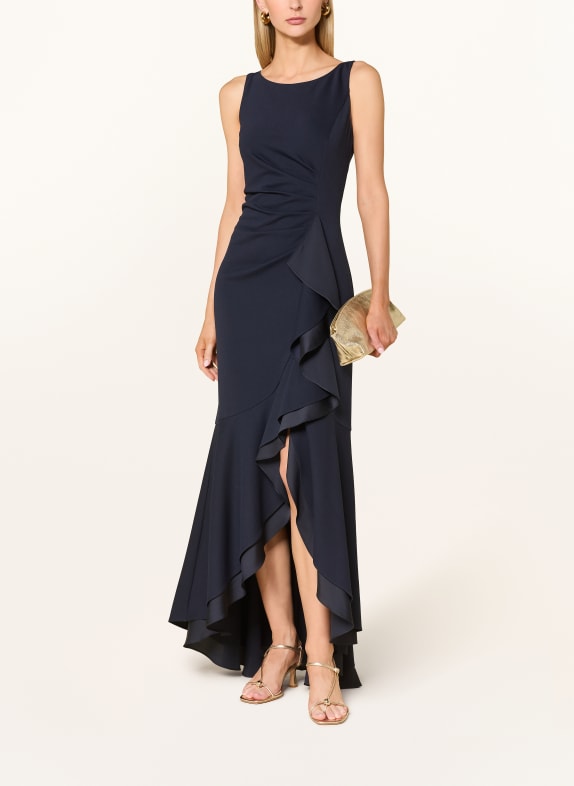 Vera Mont Abendkleid mit Volants DUNKELBLAU