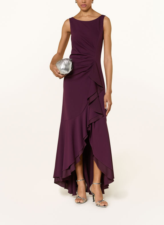 Vera Mont Abendkleid mit Volants DUNKELROT