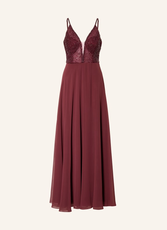 VM Vera Mont Robe de soirée à paillettes FUCHSIA