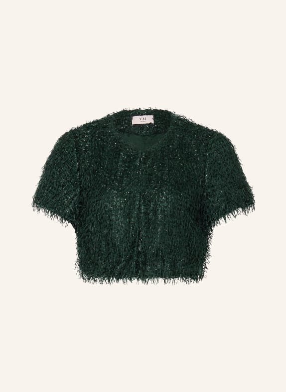 VM Vera Mont Bolero mit Glitzergarn DUNKELGRÜN