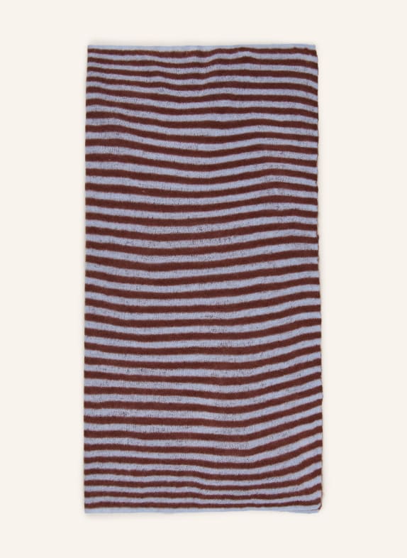 Mouleta Kašmírový šátek TMAVĚ HNĚDÁ / TMAVĚ MODRÁ