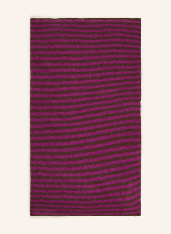 Mouleta Kašmírový šátek FIALOVÁ / TMAVĚ HNĚDÁ