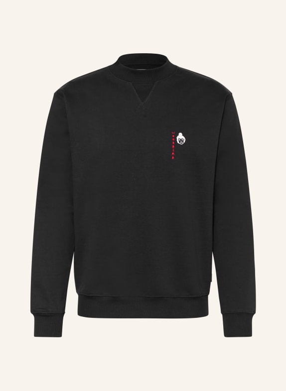 WOODBIRD Sweatshirt WBCANE SCHWARZ / ROT / WEISS