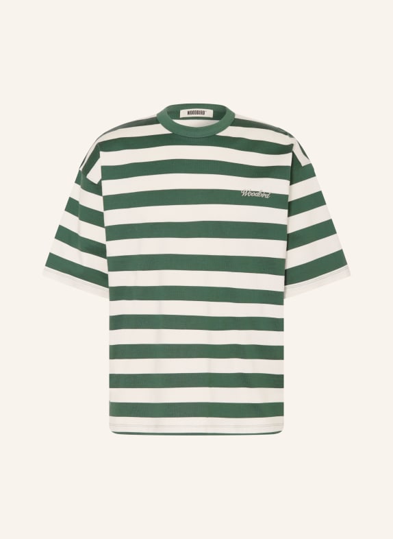 WOODBIRD T-Shirt WBBEAM DUNKELGRÜN / ECRU