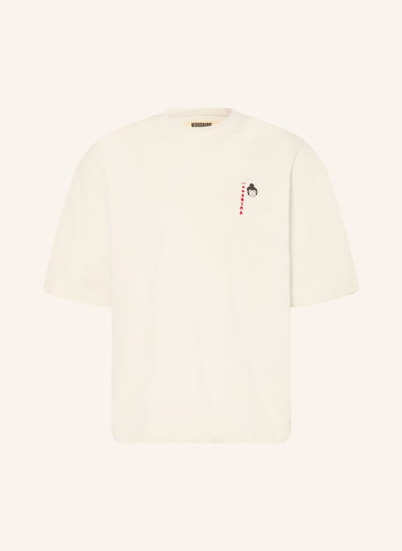 WOODBIRD T-Shirt WBBEAM SUMA CREME / ROT / SCHWARZ