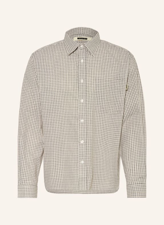 WOODBIRD Hemd Comfort Fit CREME / SCHWARZ