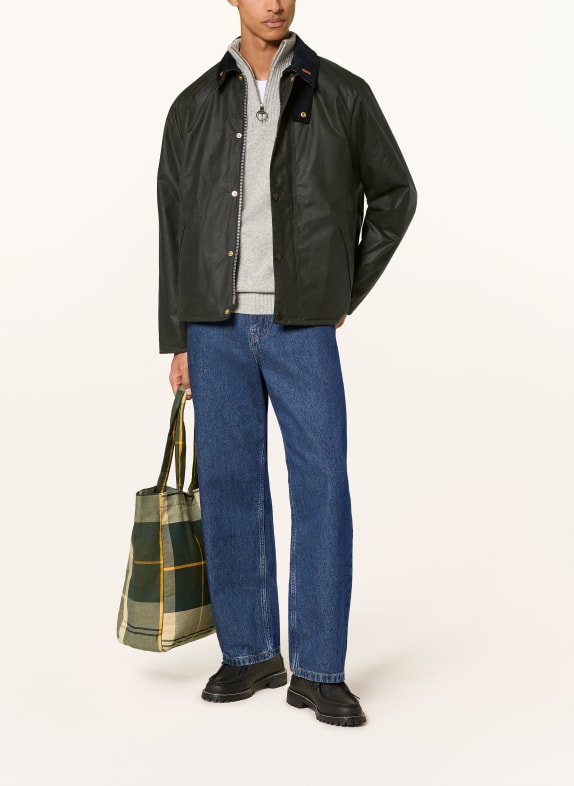 Barbour Fieldjacket ICONS TRANSPORT DONKERGRIJS