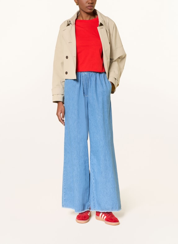 American Vintage Jeans met wijde pijpen IZEWAY BLAUW