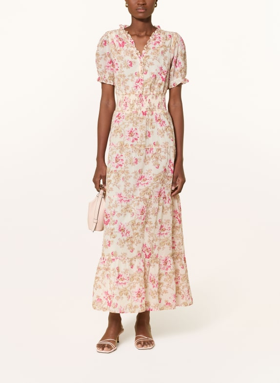 NEO NOIR KANZA Dress CREAM / BEIGE / PINK