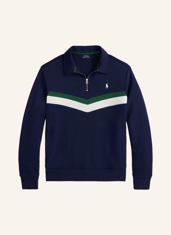 POLO RALPH LAUREN Sweat-shirt BLEU FONCÉ / VERT / BLANC