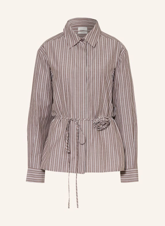 NEO NOIR Overhemdblouse WALDISEN TAUPE / WIT