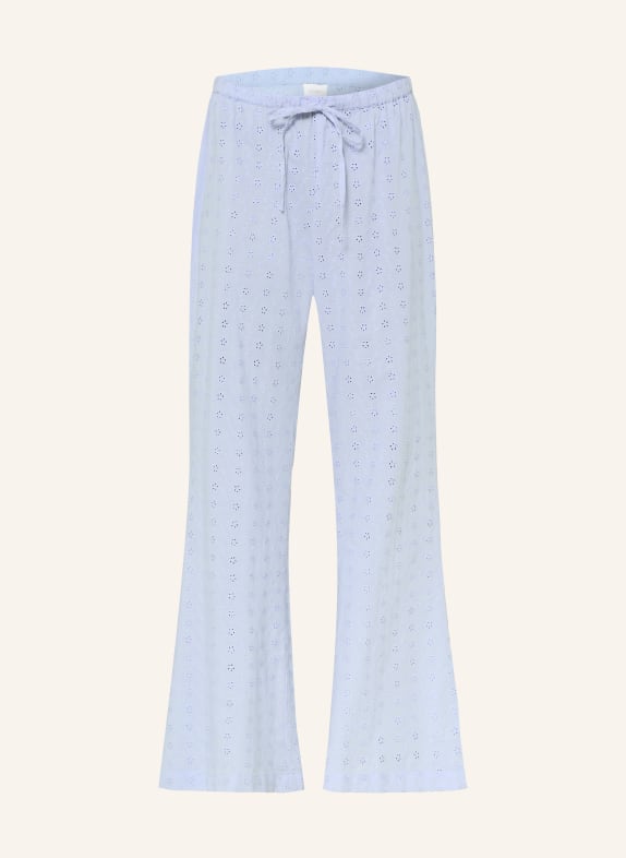 NEO NOIR Broek HENNIE EMB LICHTBLAUW