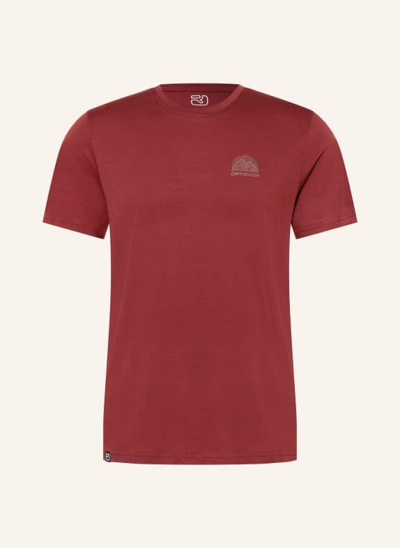 ORTOVOX T-shirt 120 COOL TEC MTN DARK RED