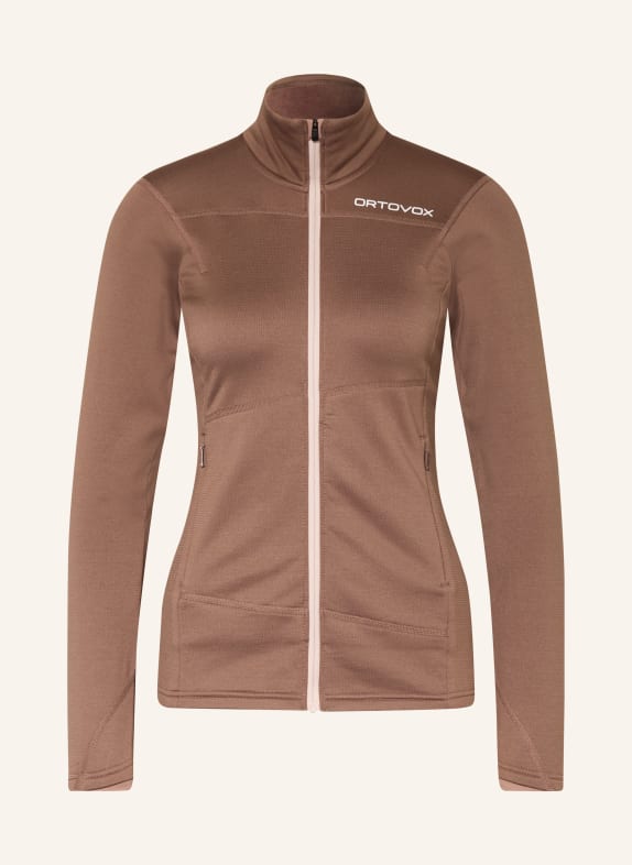 ORTOVOX Střední vrstva – bunda LIGHT TMAVĚ ČERVENÁ