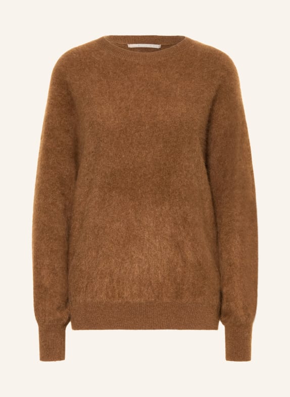 (THE MERCER) N.Y. Oversized trui van kasjmier BRUIN