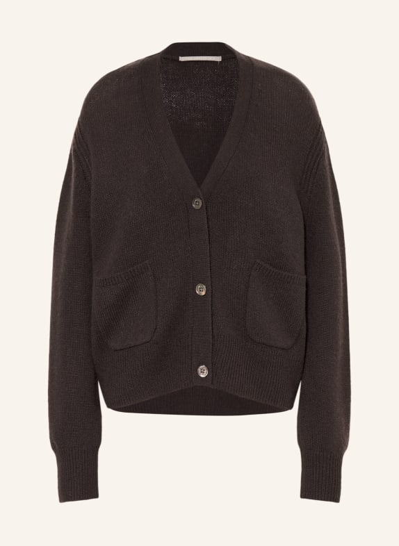 (THE MERCER) N.Y. Strickjacke aus Cashmere DUNKELBRAUN