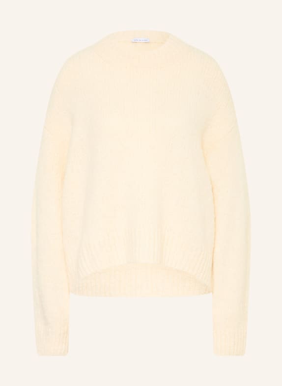 MRS & HUGS Oversized-Pullover mit Alpaka CREME