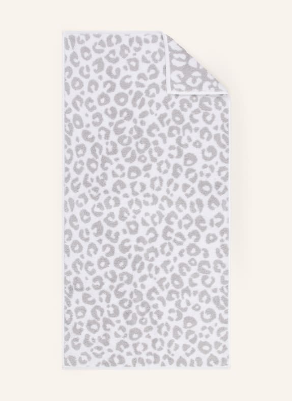 Cawö Serviette TWO-TONE LEO GRIS CLAIR / GRIS