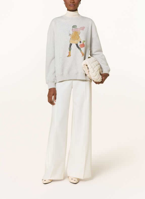 kera till Sweatshirt LICHTGRIJS / DONKERGEEL / GROEN