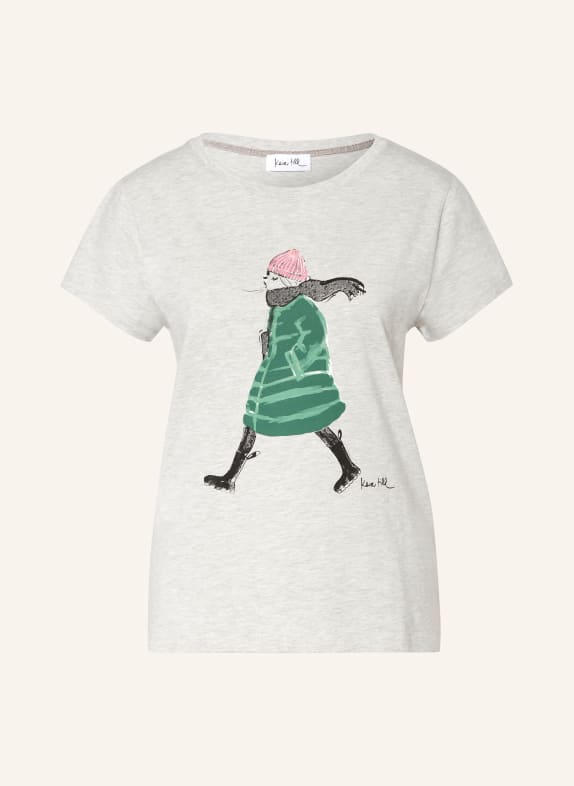 kera till T-shirt GRAY / DARK GREEN / BLACK