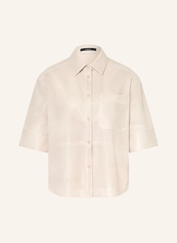 someday Hemdbluse ZOLIRO in Lederoptik CREME
